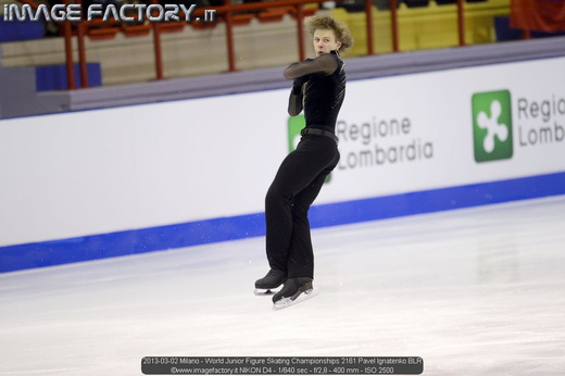 2013-03-02 Milano - World Junior Figure Skating Championships 2161 Pavel Ignatenko BLR